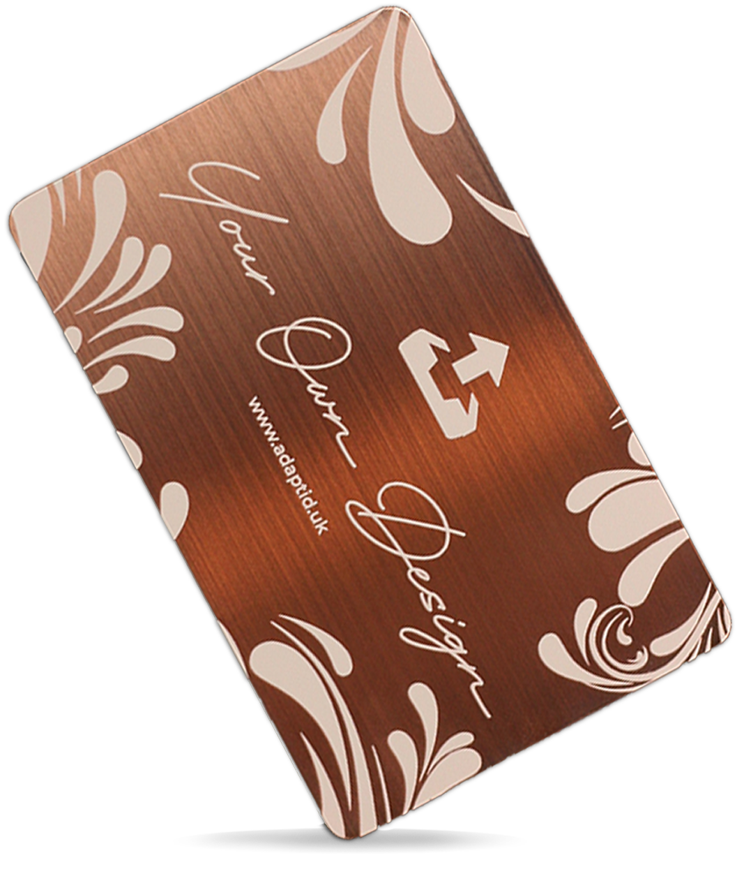 Contactless Rose Gold Metal Business Card