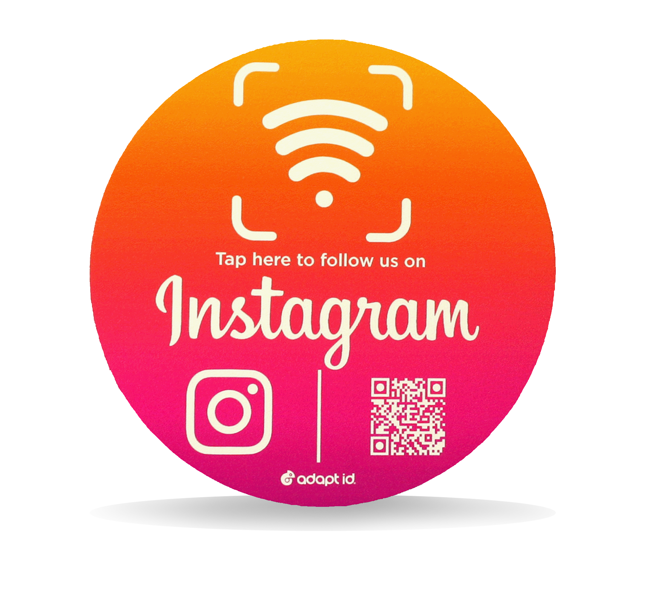 Contactless Instagram Social Media Placemat