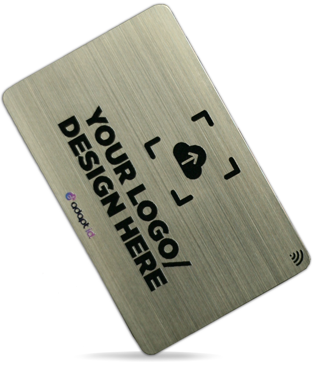 Bespoke Metal NFC Business Card Brushed Stainless Steel